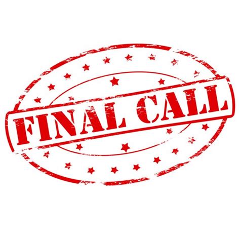 ᐈ Last Call Stock Cliparts Royalty Free Final Call Vectors Download
