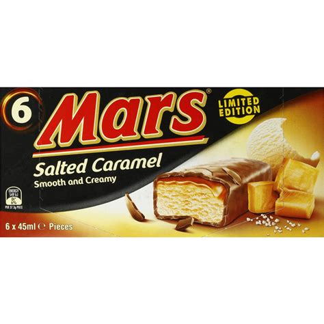 Mars Ice Cream Bars Salted Caramel 6pk 270ml Woolworths