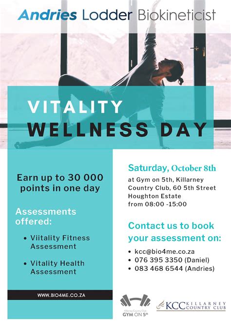 Vitality Wellness Day Kcc 8 October 2022 Biokineticist Andries Lodder