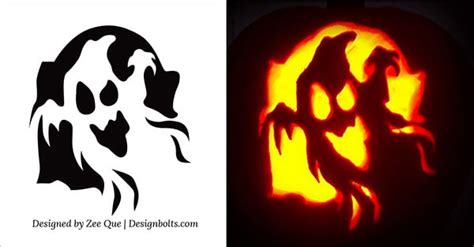 Printable Ghost Pumpkin Carving