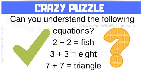 Crazy Puzzle With Answer To Twist Your Brain