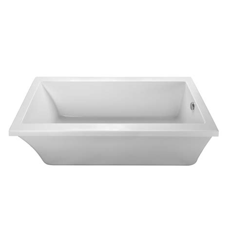 Alcove alcove tubs need to be rectangular in shape and have a skirt &/or tile flange. Reliance Whirlpools End Drain 65.5" x 32" Soaking Tub ...