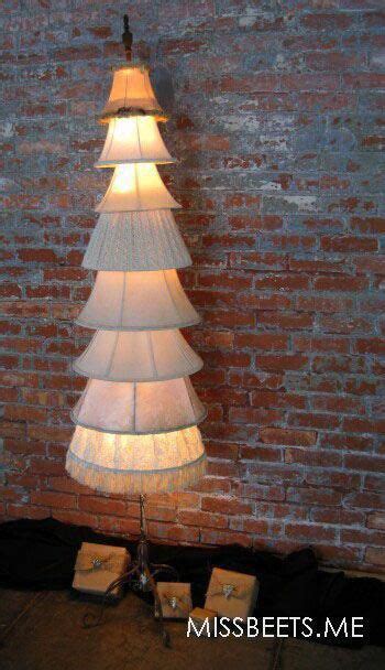 Lamp Shade Christmas Tree Repurposed Vintage Lamp Shades Creating An