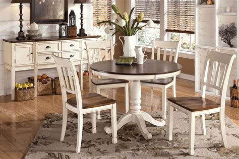 Shop for white table chair sets at bed bath & beyond. Whitesburg Round Table + 4 Side Chairs at Gardner-White