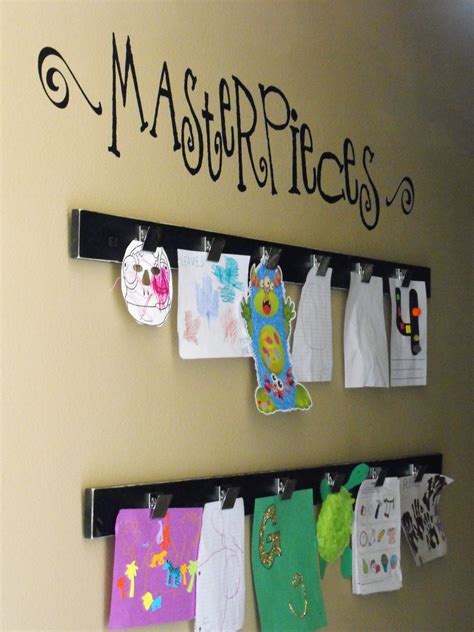 25 Cute Diy Wall Art Ideas For Kids Room Diy Kids Art Display Art