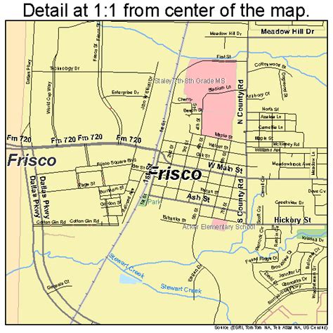 Frisco Texas Street Map 4827684
