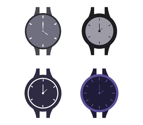 Set Of Wrist Watch Icons 938380 Vector Art At Vecteezy