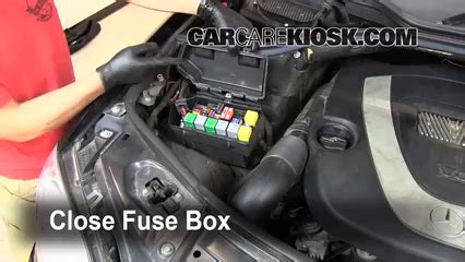 One can locate a box fuse diagram for a 2002 mercedes benz c320 at locations such as auto zone and through the mercedes manufacturer. Replace a Fuse: 2006-2011 Mercedes-Benz ML350 - 2007 Mercedes-Benz ML350 3.5L V6