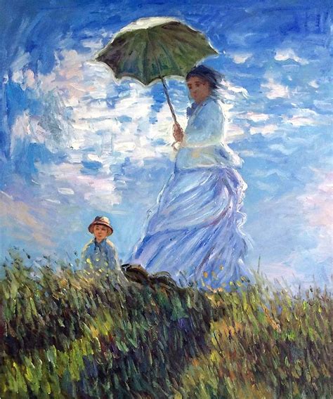 Monet Madame Monet And Her Son Oil Painting On Canvas At