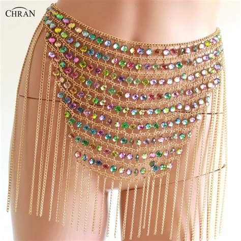 Aliexpress Buy Chran Tassel Fringe Skirt Belly Dancer Waist Belt