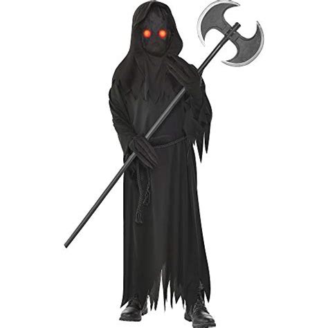 Amscan Amscan Light Up Glaring Grim Reaper Halloween Costume For Boys