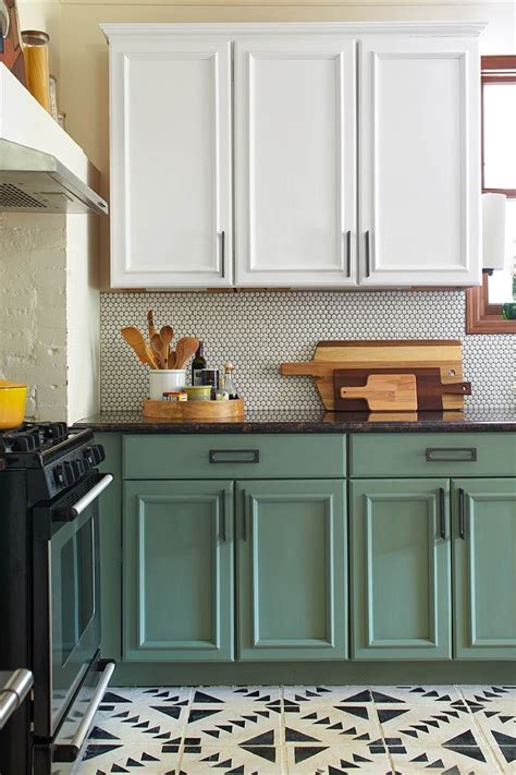 The finish is matte and silky. See how $500 totally transformed this kitchen | Green ...