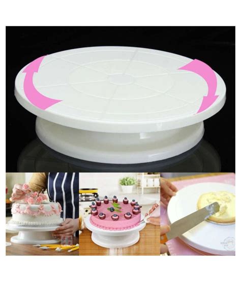 Bulky Buzz Cake Decorating Turntable 360° Round Easy Rotate Cake Stand