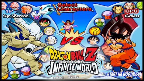 Dragon Ball Z Infinit World Ps2 Lista Todos Os Personagens E