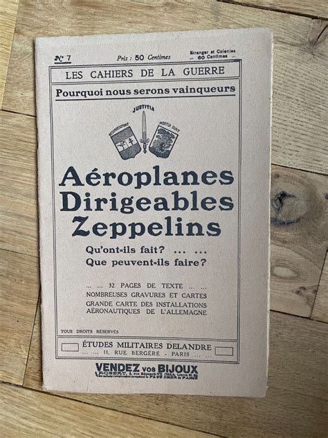Rare Les Cahiers De La Guerre Ww A Ro Dirigeables Pub Banania Ttb Circa Ebay