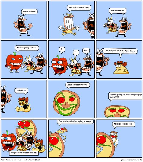 Pizza Tower Meme Recreated In Comic Studio Comic Studio