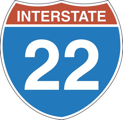 Free Vector Graphic Interstate 22 Sign Signage Free Image On