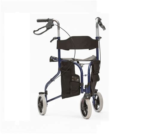 Lightweight Folding Wheel Tri Walker Rollator Walking Aid Frame With