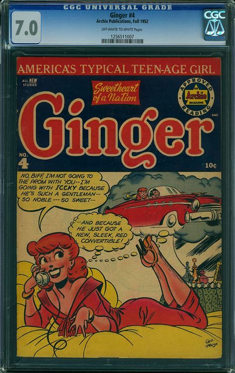Ginger 4 Comic Book Sale Cgc 70 Fvf