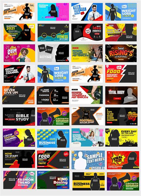 50 Free Best Youtube Thumbnail Photoshop Template Bundle Indiater