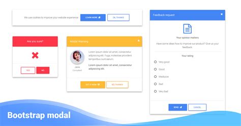 Bootstrap Modal Show Close Hide Toggle Free Examples