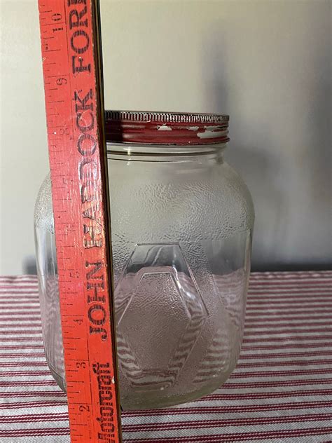 Vintage Hazel Atlas Jar Reuseable Glass From 1940 Farmhouse Etsy