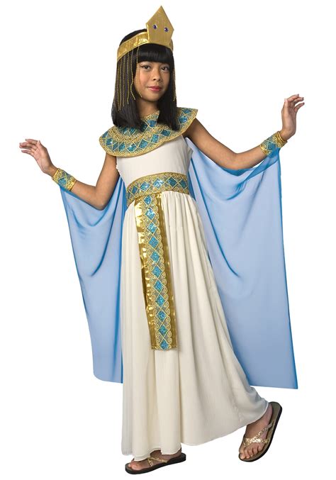 Kids Cleopatra Egyptian Historical Girls Fancy Dress Costume Princess