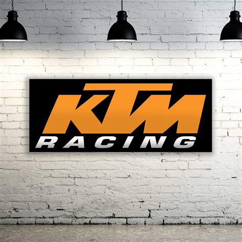 Ktm Racing Logo Banner Vinylgarage Signoffice O Etsy