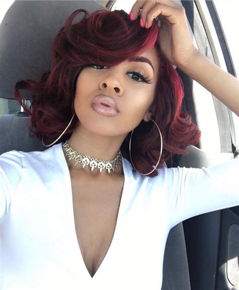 You can weave it, curl, make light waves and look gorgeous every day. @meana__love • (With images) | Wig hairstyles, Red bob ...