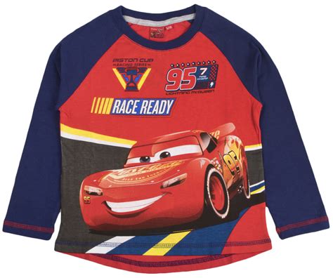 Disney Cars 3 Lightning Mcqueen Long Sleeve T Shirt Boys Character Top