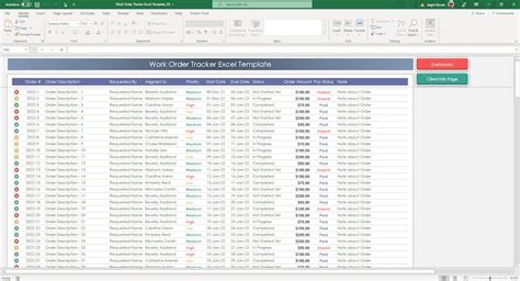 Work Order Tracker Excel Template Vrogue Co