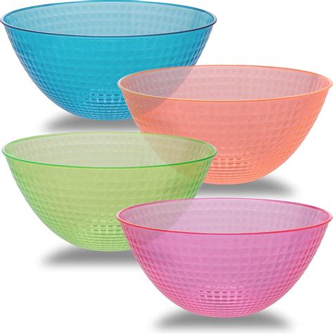 Durahome Plastic Serving Bowls 100 Oz Party Salad