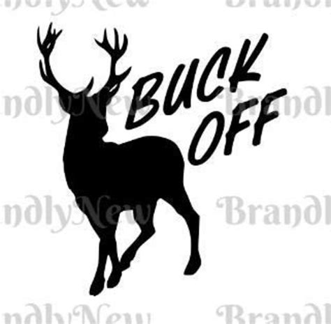 Buck Off Deer Design Svg Png Dxf Download File For Etsy