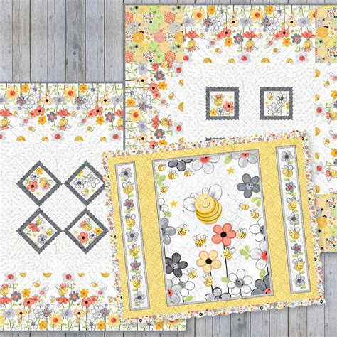 Sweet Bees The Buzz From The Garden Quilt Pattern Free Pattern