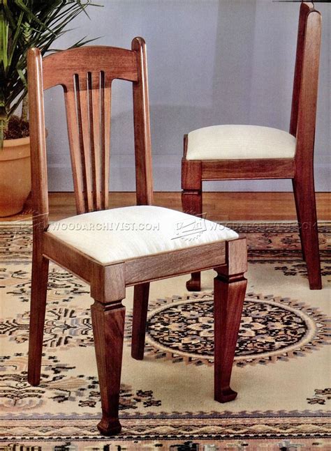 dining chair plans woodarchivist