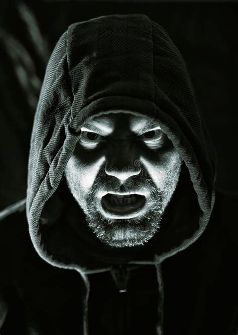 Scary Evil Man Stock Photo Image Of Hood Cowl Evil 33017144