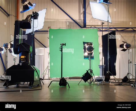 Empty Tv Studio Green Screen Hi Res Stock Photography And Images Alamy