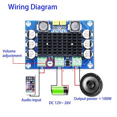 Tpa D Digital Audio Amplifier Board Mono Power Amplifiers Dc V