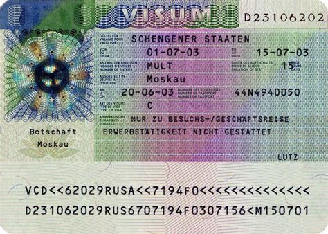 How To Read A Schengen Visa Sticker