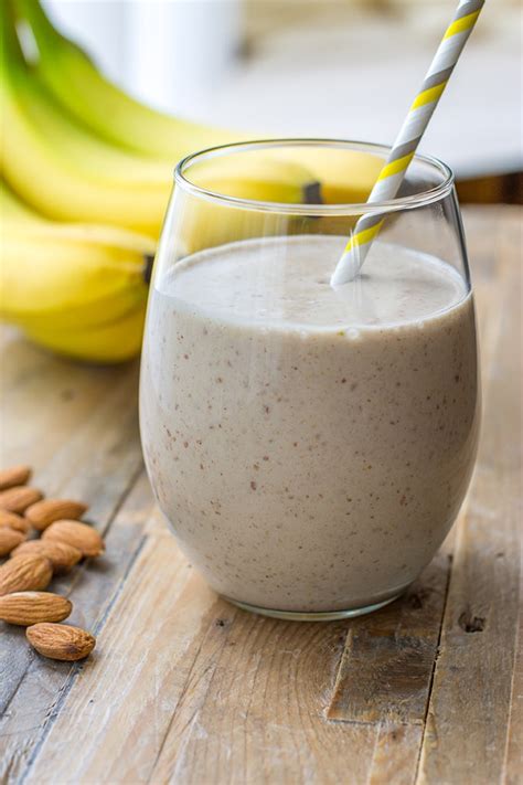 Wholesome Banana Almond Milk Smoothie | Nourish and Fete