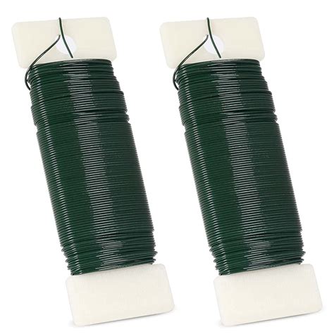 2pcs Floral Wire Arrangement Kit 22 Gauge Craft Wire Green Flexible
