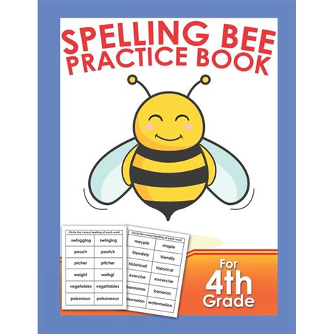 Spelling Bee Practice Book For 4th Grade Vocabulary Word Study