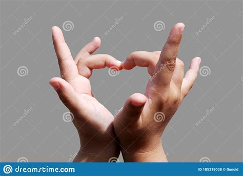 Kids Hands In Shape Of Heart Stock Photo Image Of Hearts Hands