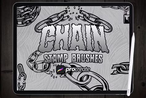 27 Chain Brushes Photoshop Procreate Download