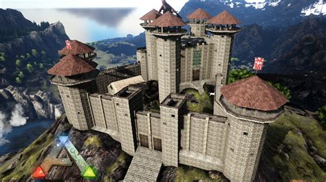 Ark Ragnarok Castle Dragonheart Speed Build Youtube