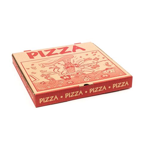 Boîte à Pizza Ondulée Imprimée 457 Cm 18 X50 Boîte à Pizza Mayrand