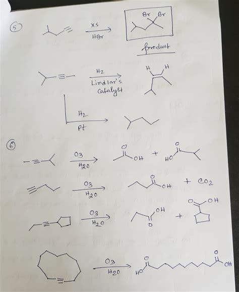 Solved H Draw The Major Product For The Following Reactions Xs Hbr