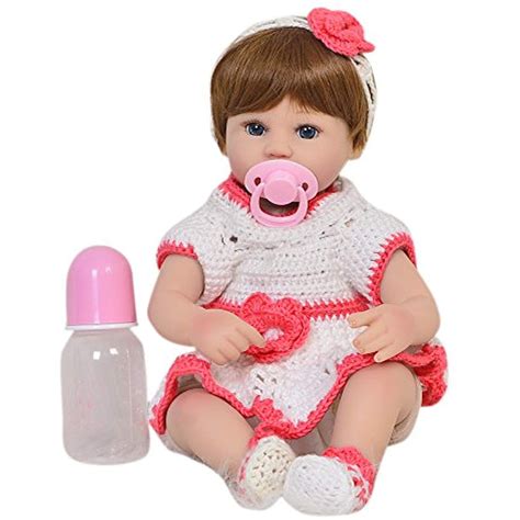 Keiumi 17 Inch 43 Cm Reborn Baby Doll Silicone Soft Body Girl Realistic