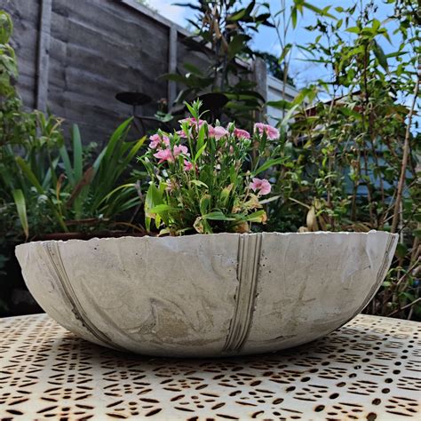 Handmade Extra Large Concrete Bowl Cement Planter Bowl Etsy