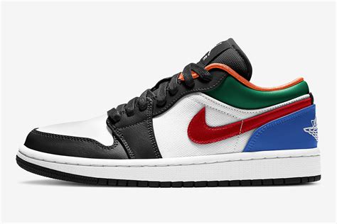 This new edition features white leather paneling while royal blue overlays add onto the build for a nice look. Air Jordan 1 Low "Multi-Color" CZ4776-101 Release Date ...